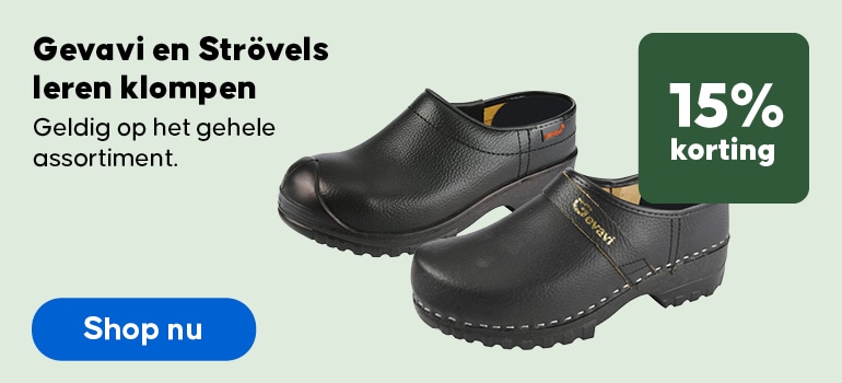 Gevavi en Str&ouml;vels - Leren klompen - 15% korting