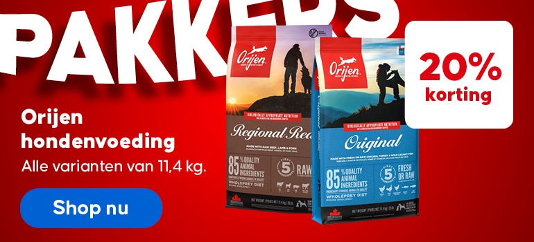 Orijen - hondenvoeding - 20% korting
